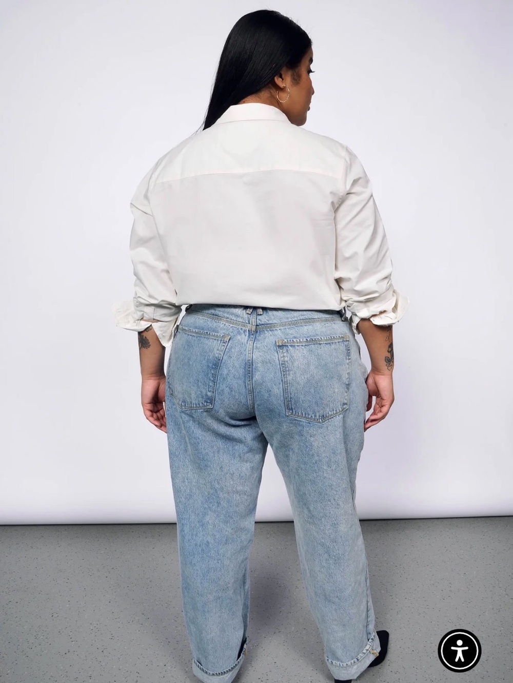 Wildfang x Peanuts Long Sleeve Oxford Button-Up Shirt, Creamy White, 1X - Picture 4 of 11